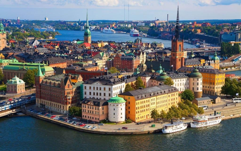 Stockholm, Sweden aerial view